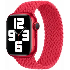 Умные часы Apple Watch Series 8 45 мм, Red Braided Solo Loop, 1 размер, красный